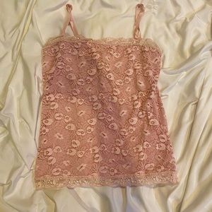 ⚠️SOLD⚠️Lace pastel pink cami🎀